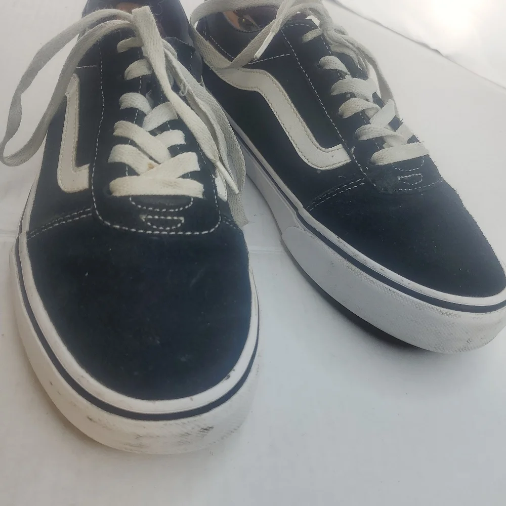 Vans #508182 Black W/White Accent Size US Women's 9.5 mens 8 - Picture 2 of 9